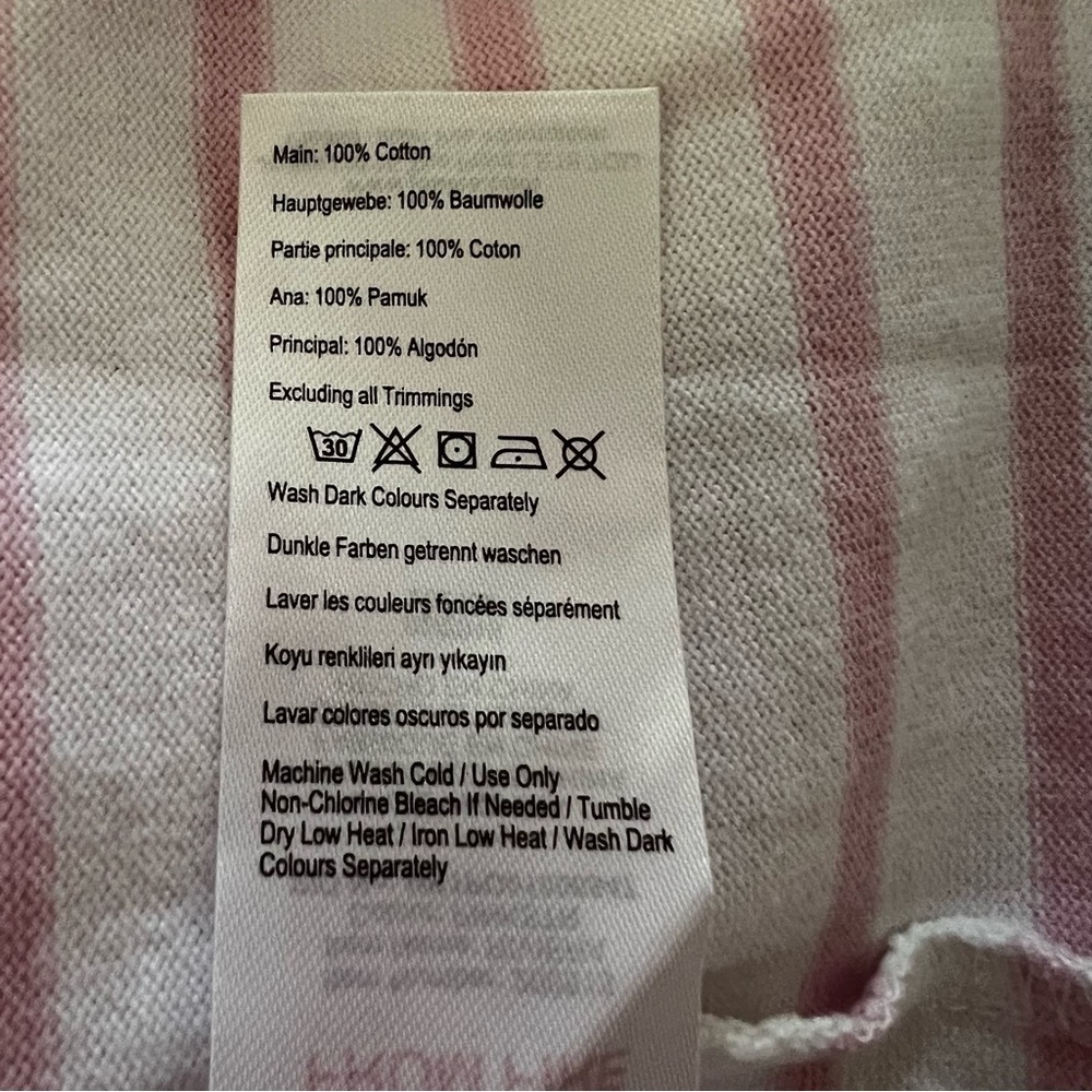 Joules Pink and White Stripe Short Sleeve T-Shirt Dress - Picture 8 of 12